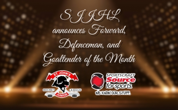 SJJHL Announces Sportscraft Source for Sports Forward, Defenceman, and Goaltender of the Month
