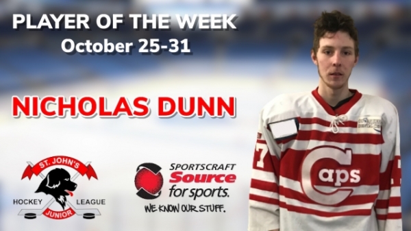 Caps’ Dunn selected as Sportscraft Source for Sports Player of the Week