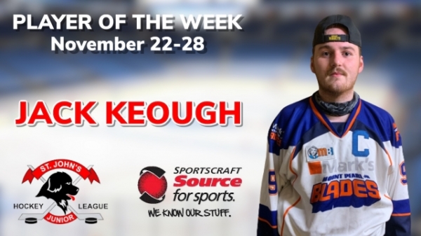 Blades’ Keough Selected as Sportscraft Source for Sports Player of the Week
