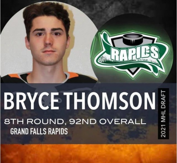 Bryce Thomson taken 92nd overall