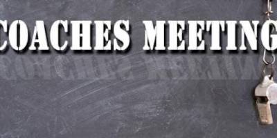 COACHES/DIRECTORS MEETING SEPT. 23 at 6PM