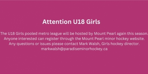Attention U18 Girls