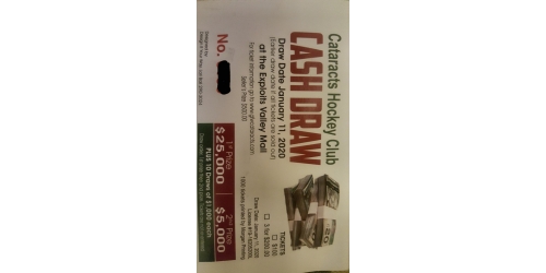 CATARACTS CASH DRAW