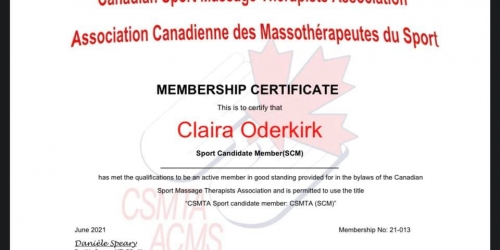 Congratulations Claira!