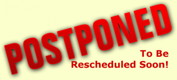 Game postponed 